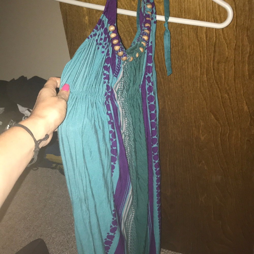 Urban Outfitters purple and teal dress